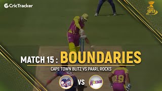 Paarl Rocks vs Cape Town Blitz | Boundaries | Match 15 | Mzansi Super League