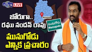 Live : MLA Raghunandan Rao Election Campaign | Munugode ByPoll | Raj Gopal Reddy | Top Telugu TV