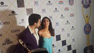 Karan Kundra & Vaani Kapoor At Lions Gold Awards 2022
