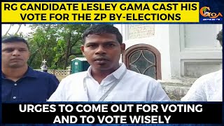 RG candidate Lesley Gama urges to come out for voting and to vote wisely