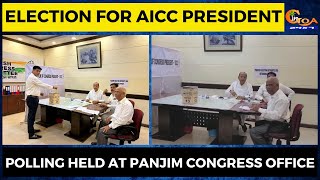 Election for AICC President. Polling held at Panjim congress office