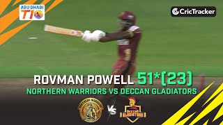 Northern Warriors vs Deccan Gladiators |Rovman Powell 51(23)|Match 18| Abu Dhabi T10 League Season 4