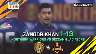 Northern Warriors vs Deccan Gladiators | Zahoor Khan 1-13 | Match 18 | Abu Dhabi T10 League Season 4