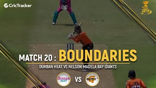 Durban Heat vs Nelson Mandela Bay Giants | Boundaries | Match 20 | Mzansi Super League