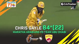 Maratha Arabians vs Team Abu Dhabi | Chris Gayle 84*(22) | Match 20 | Abu Dhabi T10 League Season 4
