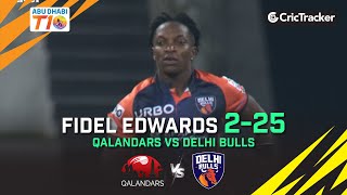 Qalandars vs Delhi Bulls | Fidel Edwards 2-25 | Match 23 | Abu Dhabi T10 League Season 4