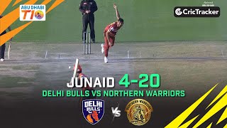 Delhi Bulls vs Northern Warriors | Junaid 4-20 | Match 25 | Abu Dhabi T10 League Season 4