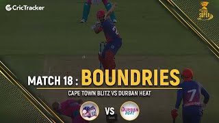 Cape Town Blitz vs Durban Heat | Boundaries | Match 18 | Mzansi Super League