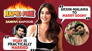 Janhvi Kapoor's RAPID FIRE on Vijay Deverakonda, Arjun-Malaika's wedding, Jr NTR, Sara & love life