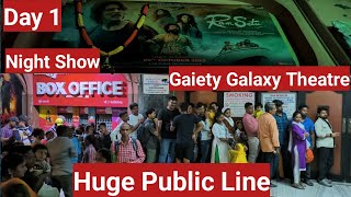 Ram Setu Movie Huge Public Line Day 1 Night Show At Gaiety Galaxy Theatre In Mumbai
