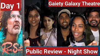 Ram Setu Movie Public Review Day 1 Night Show At Gaiety Galaxy Theatre In Mumbai