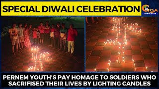 Pernem youth's pay homage to soldiers who sacrifised their lives by lighting candles