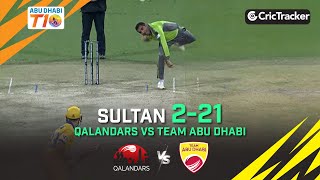 Team Abu Dhabi vs Qalandars | Sultan 2/21 | Eliminator 1 | Abu Dhabi T10 League Season 4
