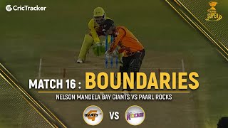Nelson Mandela Bay Giants vs Paarl Rocks | Boundaries | Match 16 | Mzansi Super League