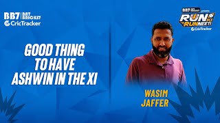 "Happy with Ashwin in the XI" - Wasim Jaffer