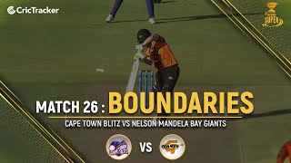Nelson Mandela Bay Giants vs Cape Town Blitz | Boundaries | Match 26 | Mzansi Super League