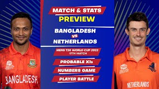 Netherlands vs Bangladesh - T20 World Cup 2022: Match 17- Super 12, Group 2