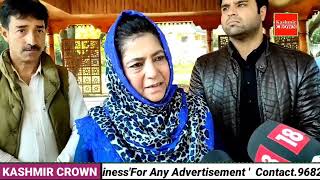 Going to leave government accommodation:Says Mehbooba Mufti after Govt's evict notice