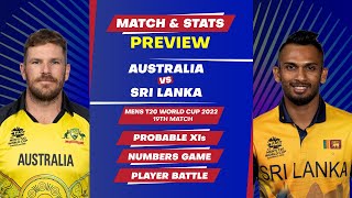 Australia vs Sri Lanka - T20 World Cup 2022: Match 19- Super 12, Group 1