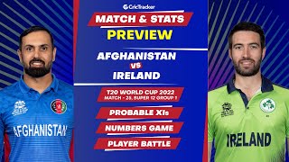 Ireland vs Afghanistan - T20 World Cup 2022: Match 25- Super 12, Group 1