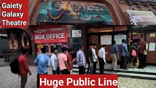Ram Setu Movie Huge Public Line At Gaiety Galaxy Theatre In Mumbai