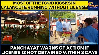 Food kiosks in Calangute running without license!