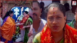 BJP Member Vijaya Shanthi Offered The Prayers At Baghyalaxmi Temple Charminar |@Sach News