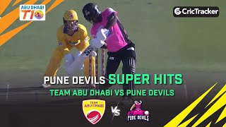 Team Abu Dhabi vs Pune Devils | Super Hits | Match 10 | Abu Dhabi T10 League Season 4