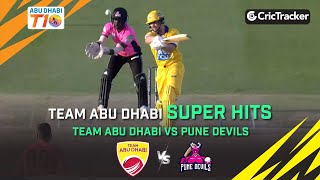 Team Abu Dhabi vs Pune Devils | Super Hits | Match 10 | Abu Dhabi T10 League Season 4