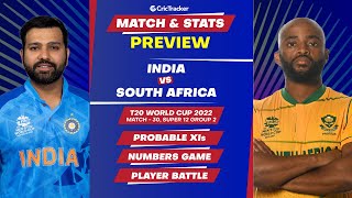 India vs South Africa - T20 World Cup 2022: Match 30- Super 12, Group 2