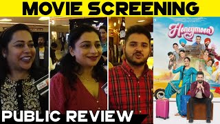 Honeymoon | Movie Screening | Public Review | Gippy Grewal | Jasmin Bhasin | Karamjit Anmol