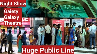 Ram Setu Movie Huge Public Line Night Show At Gaiety Galaxy Theatre In Mumbai