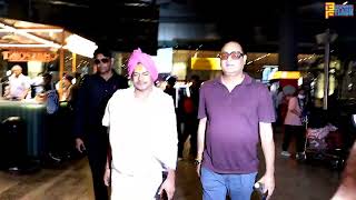 Bollywood Tycoon Dushyant Pratap Singh & Radhey Radhey Babuji spotted at Mumbai Airport