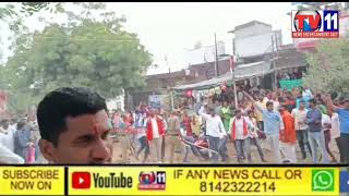BJP VS TRS PARTY WORKERS ATTACK EACH OTHERS MUNUGODU ELECTION LAST DAY ROAD SHOW BOTH PARTY 'WORKERS