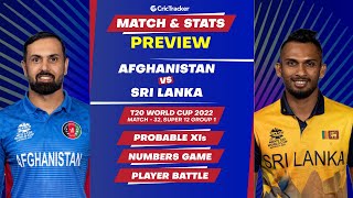 Sri Lanka vs Afghanistan - T20 World Cup 2022: Match 32- Super 12, Group 1