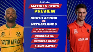 South Africa vs Netherlands - T20 World Cup 2022: Match 40- Super 12, Group 2