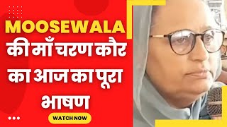moosewala mother charan kaur full speech today - Tv24 punjab News