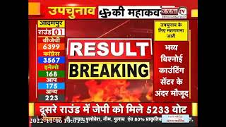 Adampur ByPoll Result 2022 || दुसरे राउंड में कांग्रेस के Jai prakash  आगे, जानें कितने मिले वोट