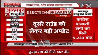दूसरे राउंड को लेकर बड़ी अपडेट, BJP प्रत्याशी भव्य को मिले 10778 वोट || Adampur By Election Result