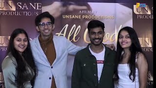 Splendid premiere of 'All Good'. Aditya Vyas, Co Producer Ritesh Srivastava along with team