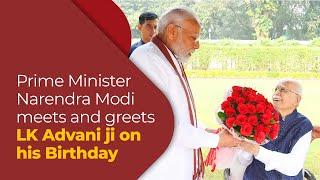 Prime Minister Narendra Modi meets and greets LK Advani ji on his Birthday l PMO