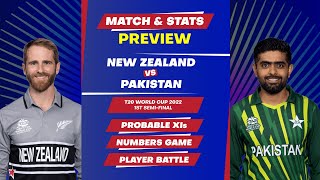 New Zealand vs Pakistan -T20 World Cup 2022: Semi Finals 1, Match Prediction, Stats and Preview