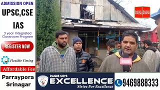 A residential house of Abdul Majeed Reshi R/O Ferozpora Tangmarg got completely damaged in a fire