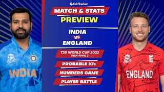 India vs England -T20 World Cup 2022: Semi Finals 2, Match Prediction, Stats and Preview