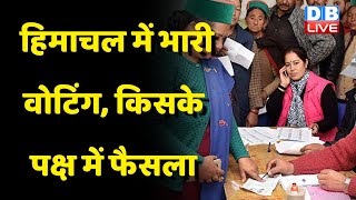 Himachal Election में भारी वोटिंग, किसके पक्ष में फैसला | Himachal Pradesh में 70% मतदान | #dblive
