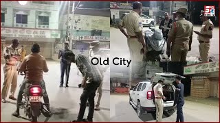 Old City Mein Bade Officers Ki Nigrani Mein Checking | Tigal Kunta X Road | ACP Falaknuma@Sach News