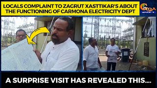 Locals complaint about the functioning of Carmona Elec Dept. A surprise visit has revealed this….