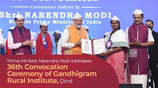 Prime Minister Narendra Modi addresses 36th Convocation Ceremony of Gandhigram Rural Institute, Dind