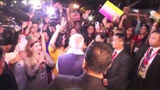 PM Shri Narendra Modi gets rousing welcome by elated Indian diaspora in Bali, Indonesia.