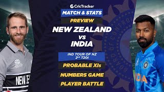 New Zealand vs India- 2nd T20I, Match Prediction, Stats and Preview